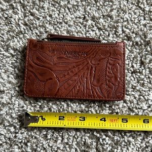 American Leather Co. brown embossed wallet